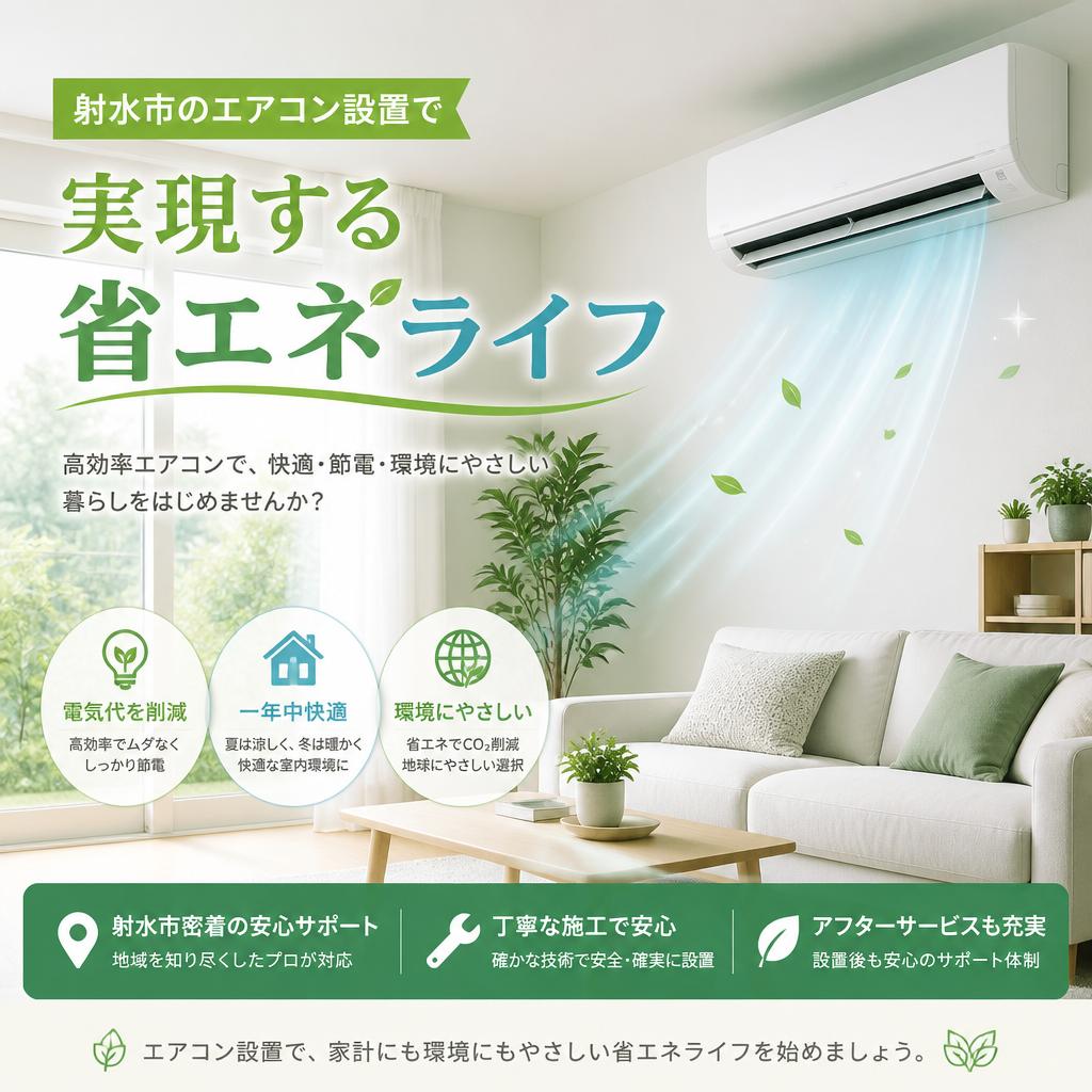射水市のエアコン設置で実現する省エネライフ